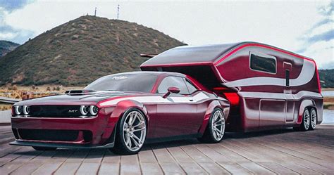 Dodge Challenger Gets Custom Widebody Kit And Trailer In Rendering