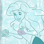 Disney Collection Little & Big Girls Crew Neck The Little Mermaid Ariel Princess Short Sleeve ...