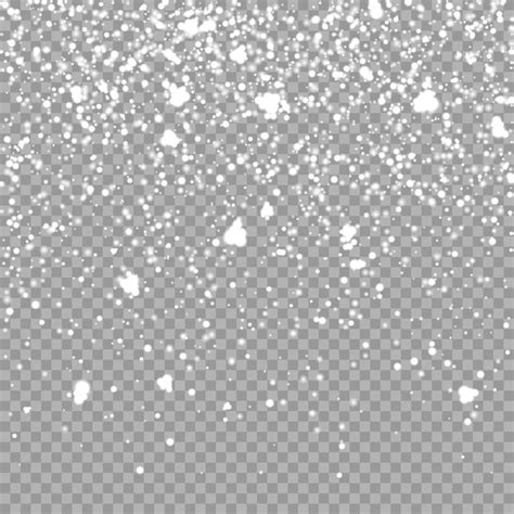 Free Vector | Christmas falling snow overlay on transparent background Snowflakes pattern ...