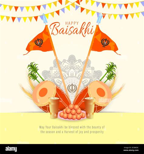 Vector Illustration Of Happy Baisakhi Celebration. Vaisakhi, also known as Baisakhi festival in ...