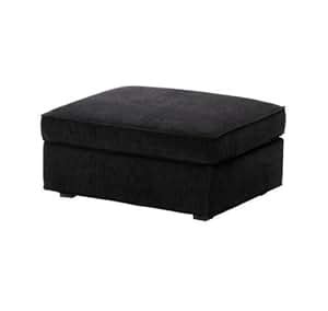 Amazon.com: Ikea Kivik Footstool Slipcover Corduroy Cover, Tranas Black: Home & Kitchen