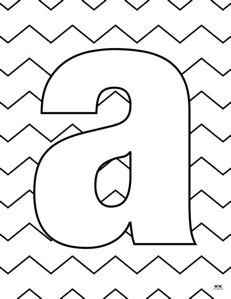 Lowercase Alphabet Coloring Page