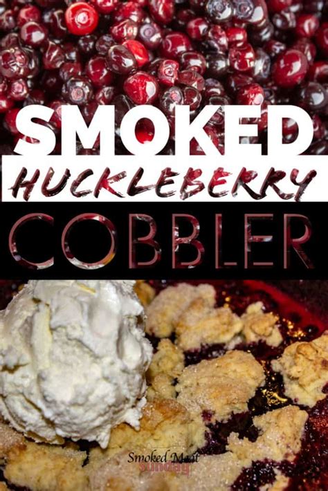 Smoked Huckleberry Cobbler