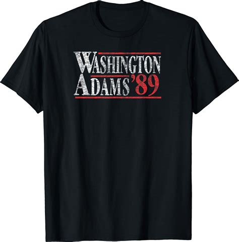 Amazon.com: Washington Adams 89 Patriotic Retro Vintage Distressed Shirt : Clothing, Shoes & Jewelry