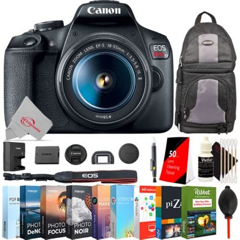 Canon Eos Rebel T7 Dslr Camera With 18-55mm F/3.5-5.6 Is Ii Lens Kit ...