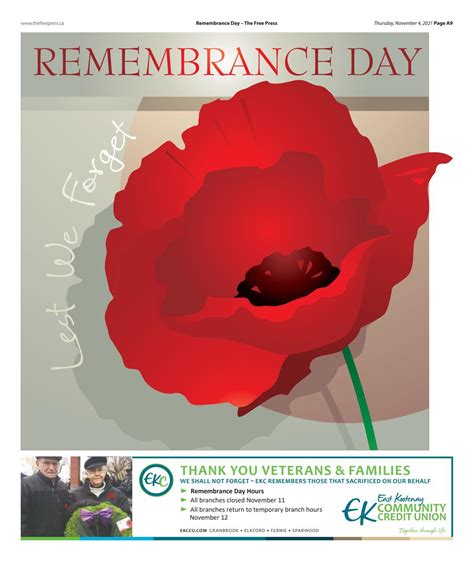 Remembrance Day 2021 by The Free Press, Fernie - Issuu