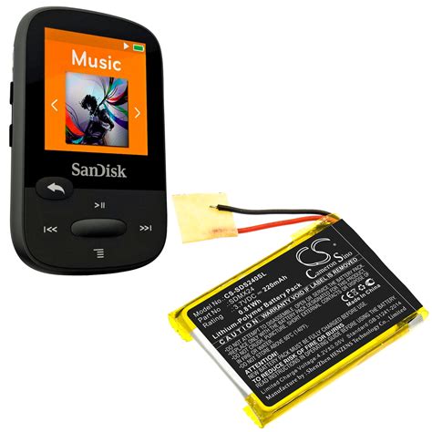 Sandisk Sansa Clip Sport Replacement Battery: BatteryClerk.com