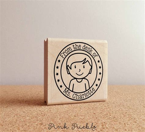 Personalized Teacher Rubber Stamp, Custom Teacher Stamp Choose ...