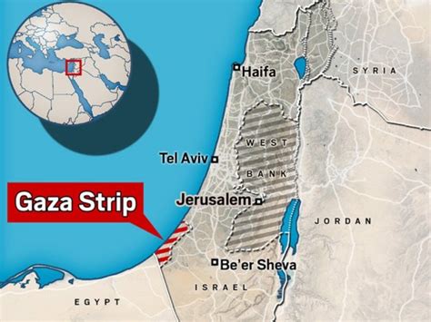 Map shows where Gaza strip is in relation to Israel as Hamas war rages | World News | Metro News