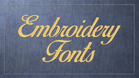 45+ Best Embroidery Fonts (FREE / Premium) 2024 | Hyperpix