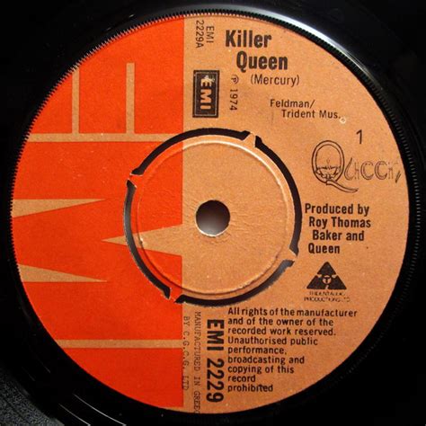 Queen – Killer Queen (1974, Vinyl) - Discogs