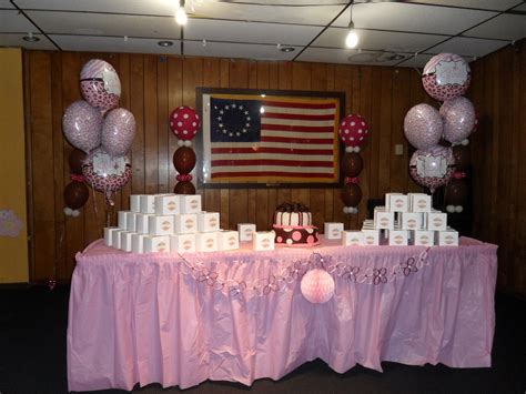 BABY SHOWER: BROWN, PINK AND WHITE - PARTY DECORATIONS BY TERESA