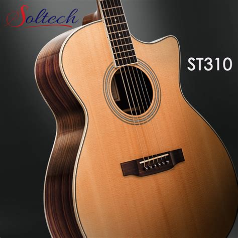 ST310 Selected Sitka Spruce Wood Acoustic Guitar | Guizhou Soltech Guitars