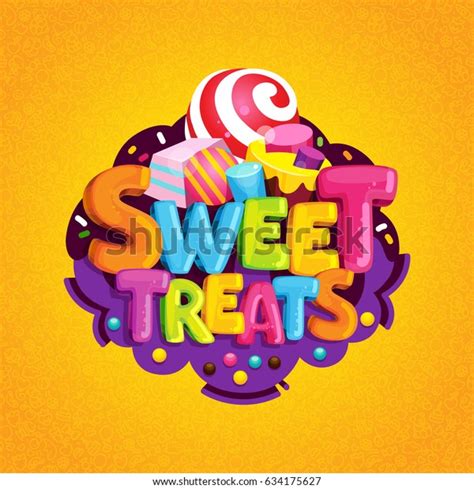 Sweet Treats Cartoon Vector Logo Isolated Stock Vector (Royalty Free ...