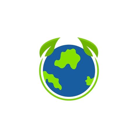 Premium Vector | A logo for the green planet earth