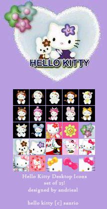 Hello Kitty Desktop Icons by anjicle on DeviantArt