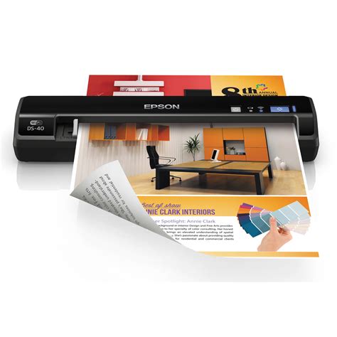 Epson WorkForce DS-40 Wireless Portable Color B11B225201 B&H