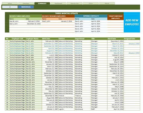 Excel Database Template Download Database