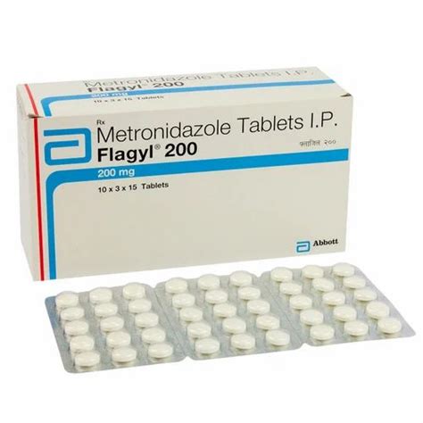 Flagyl 200 mg at ₹ 170/stripe | Flagyl Tablet in Pune | ID: 19030602112