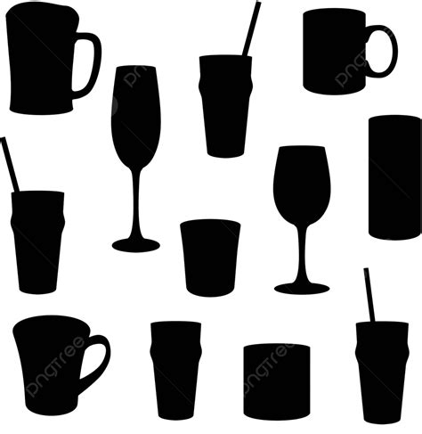 Isolated Glasses Set Icon Pellucid Vector, Set, Icon, Pellucid PNG and Vector with Transparent ...