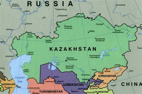 Almaty Kazakhstan map - Map of almaty Kazakhstan (Central Asia - Asia)