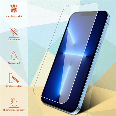 For iPhone 14 Pro Max/13 Pro/Mini Tempered Glass Screen Protector Film Coverage- | eBay