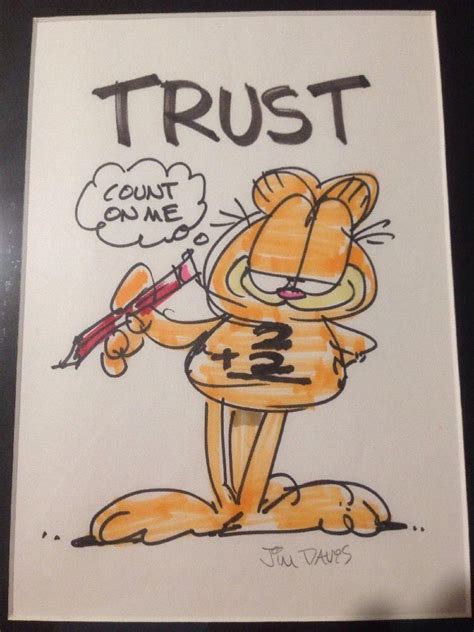 Garfield Original Jim Davis Art Sketch Comic Collectible Signed Matted | #1880414313