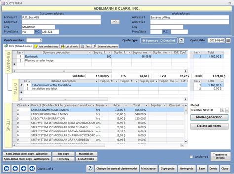 Microsoft Access Invoice Database Template | Invoice Template Ideas