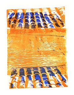 Composition of roof-tile structures - collage art in mono-… | Flickr