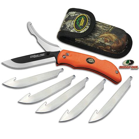 Outdoor Edge Razor Pro 3.5" Folding Knife Gut Blade Nylon Sheath - Farmstead Outdoors