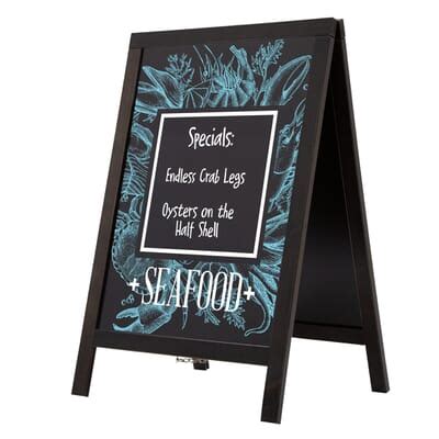 Economy Wood Chalkboard A-Frame | Custom A Frame Chalkboard Sign ...