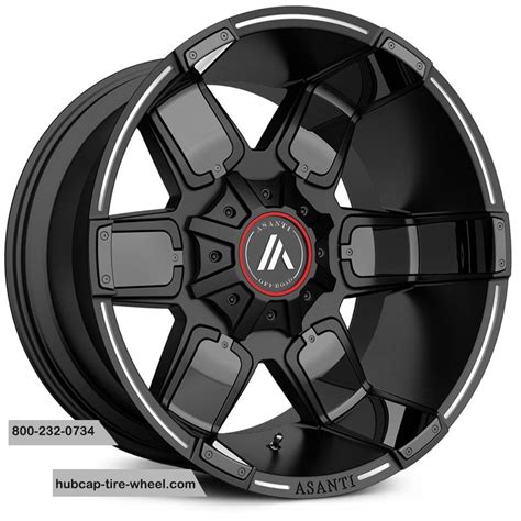 Asanti OffRoad AB811 Satin Black Milled w/ Gloss Black Accents Custom Wheels And Tires, Off Road ...