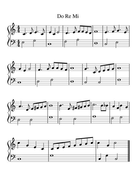 Do Re Mi sheet music for Piano download free in PDF or MIDI