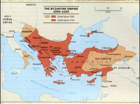 Byzantine Empire Timeline Map