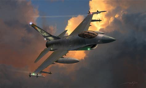 Download Warplane Aircraft Jet Fighter Military General Dynamics F-16 Fighting Falcon General ...