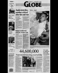 Joplin Globe Newspaper Archives, Dec 24, 1999, p. 1