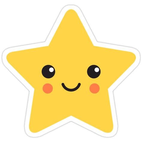 "Cute kawaii star" Stickers by MheaDesign | Redbubble