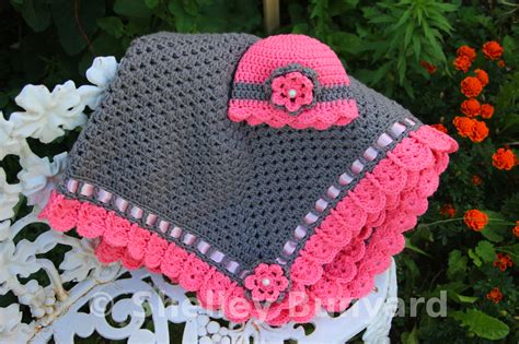 Granny Square and Ribbon Baby Blanket Set | Mad Hooker Crochet!