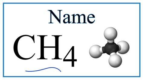 How to Write the Name for CH4 - YouTube