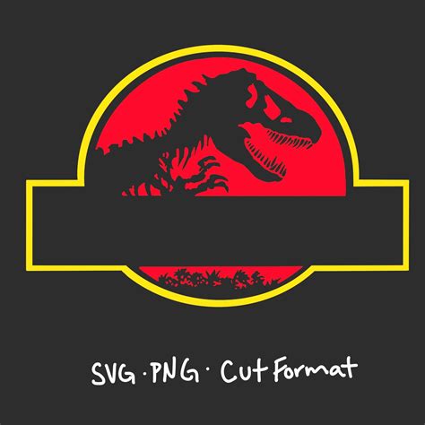 Jurassic ParkJurassic World Blank Logo SVG PNG Cut | Etsy