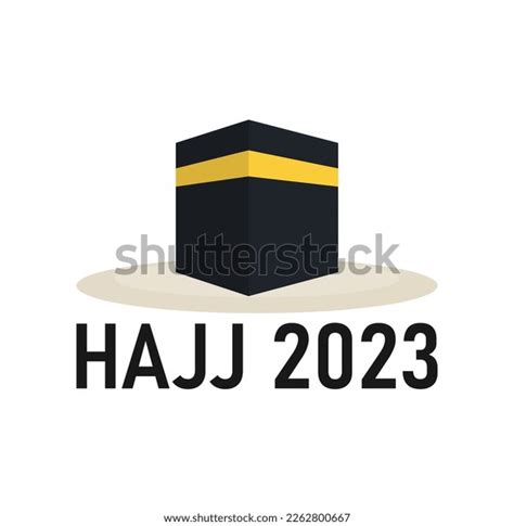 Hajj 2023 Kaaba Icon Vector Illustration Stock Vector (Royalty Free ...