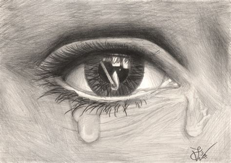 Sad eye pencil drawing by TheJulinator on DeviantArt