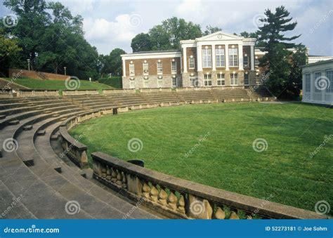 Amphitheatre at University of Virginia, Charlottesville, VA Stock Image ...