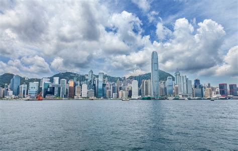 Hong Kong skyline panorama stock image. Image of asian - 16308009