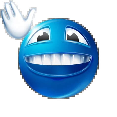 blue emoji Telegram stickers