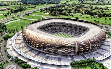 Download wallpapers Johannesburg Stadium, soccer, aerial view, football ...