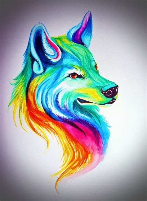 Watercolor Wolf | Wolf painting, Wolf drawing, Wolf art