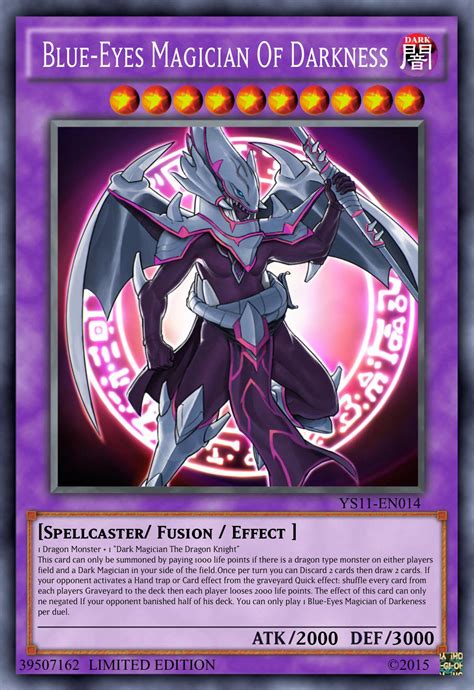 Dark Magician and Blue-Eyes Fusion thing I think a little less Broken than The other fusion i ...