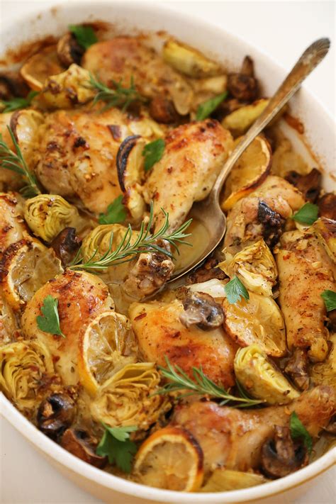 chicken with lemon and artichoke hearts