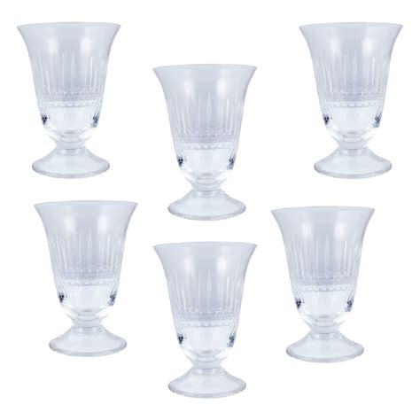 Set of Vintage French Crystal Wine Glasses – Laurier Blanc | Unique ...